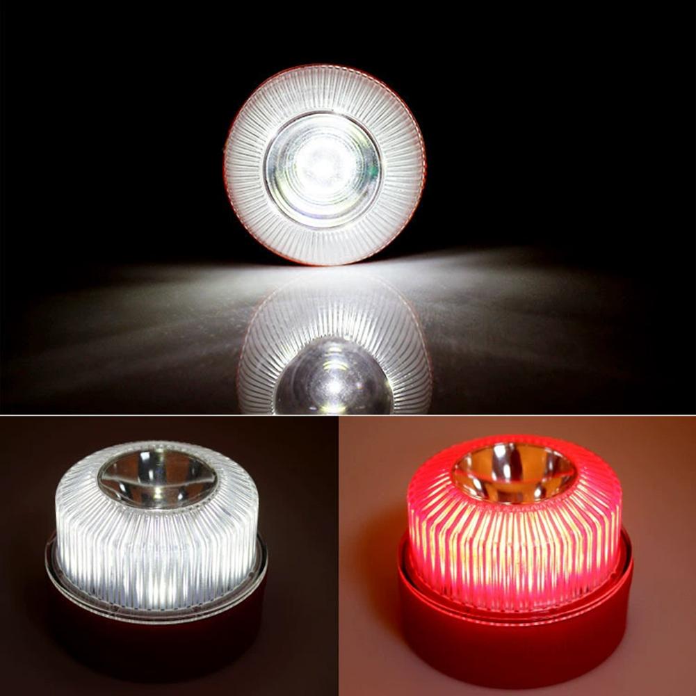 Luz LED Piscante V16 Luz de Emergência Branca Indução Magnética Luz Piscante Estroboscópica Luz de Aviso de Segurança Acessório de Segurança Luz de Aviso para Carro