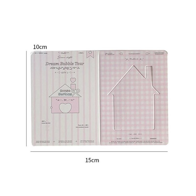 10Pcs/Pack Hollow Window Folding Back Card Kpop 3 Inch Photocard Holder Diy Small Card Decorative Packaging Material