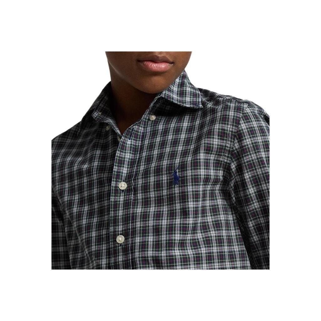 Polo Ralph Lauren Casual Shirt Cotton Poplin Single-Breasted Plaid Kids tops 323979324-003
