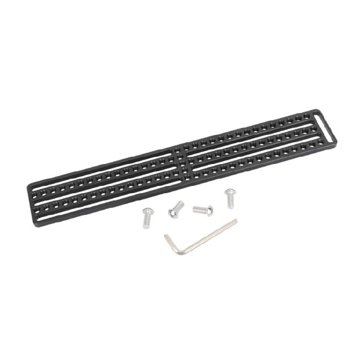 

Metal Photography Mounting Solution 30mm Extended Cheese Plate Multiple 1/4 Thread Holes for Equipment Expansion 1