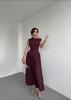 Summer Asymmetrical Neck Short Sleeve Dress with Ruched Design for Women