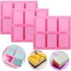 6-Cavity Rectangle Silicone Mold for Cakes, Soap, and Chocolate DIY Projects