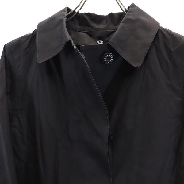 Mackintosh Made In the UK Rubberized Stainless Collar Coat 36 Black Women Used