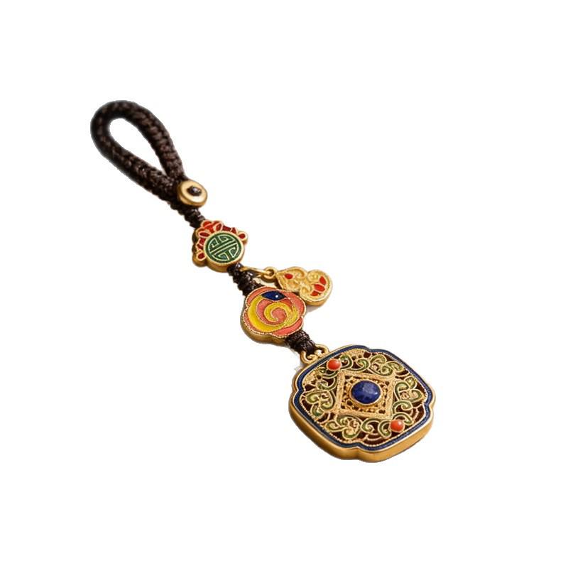 Zodiac Animal Keyring: Gold Pendant for Men & Women - Success & Wealth Talisman