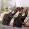 130x150cm Kamado Nezuko Demon S-Slayer Japan Anime Soft Flannel Blanket For Beds Bedroom Sofa Picnic,Throw Blanket For Kid