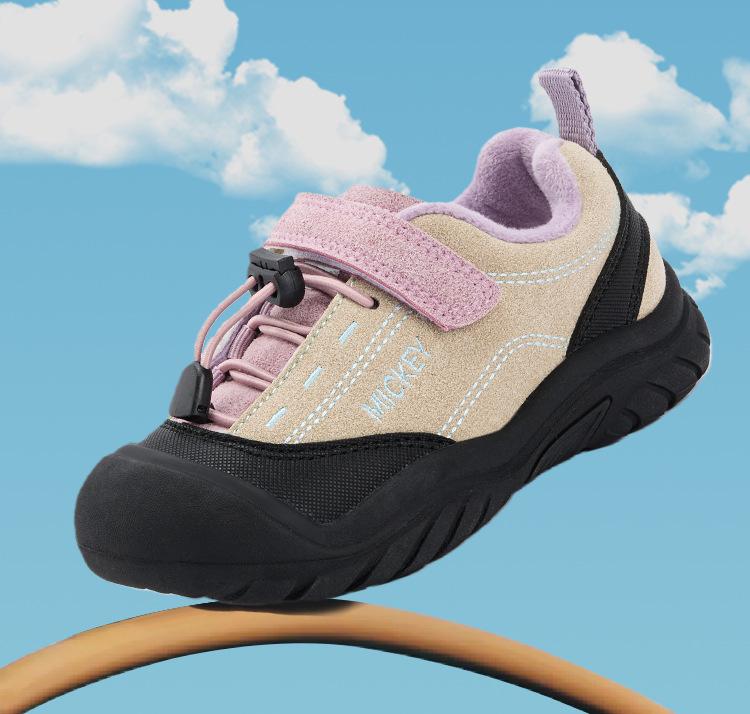 Disney Youth Large Casual Sports Shoes - 2025 Winter Velvet-Lined Girls' Sneakers, Cute and Comfy.