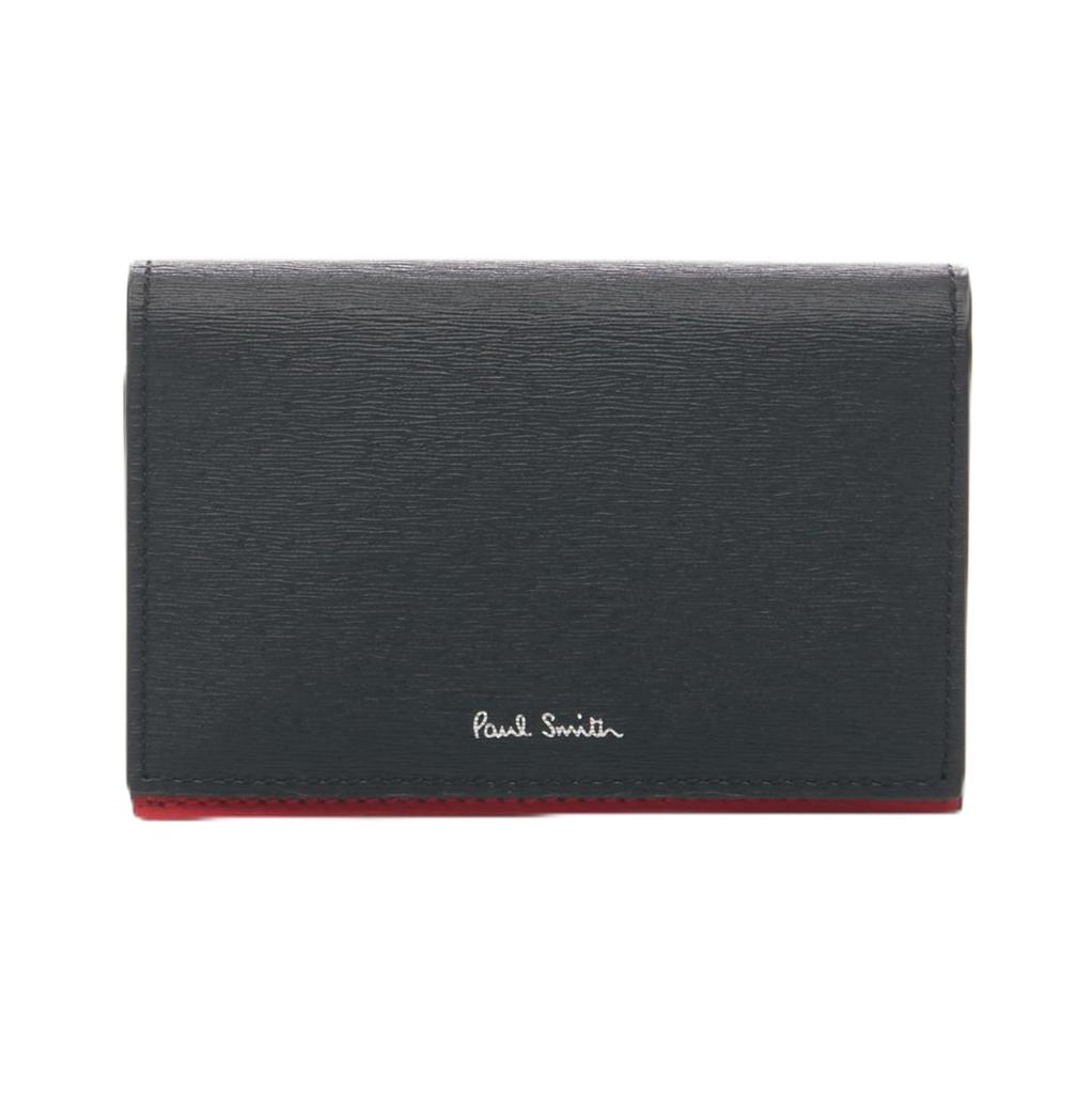 Paul Smith Card Case 7782X ASTRGS Men's Black/Red [Used]