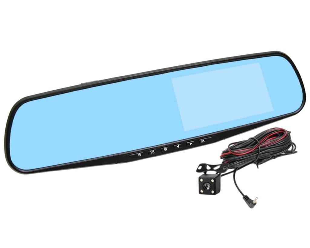 MOTOR POWER Full HD inch monitor room mirror type drive recorder rear camera set rearview mirror cigarette lighter power supply G sensor 4.3 built-in