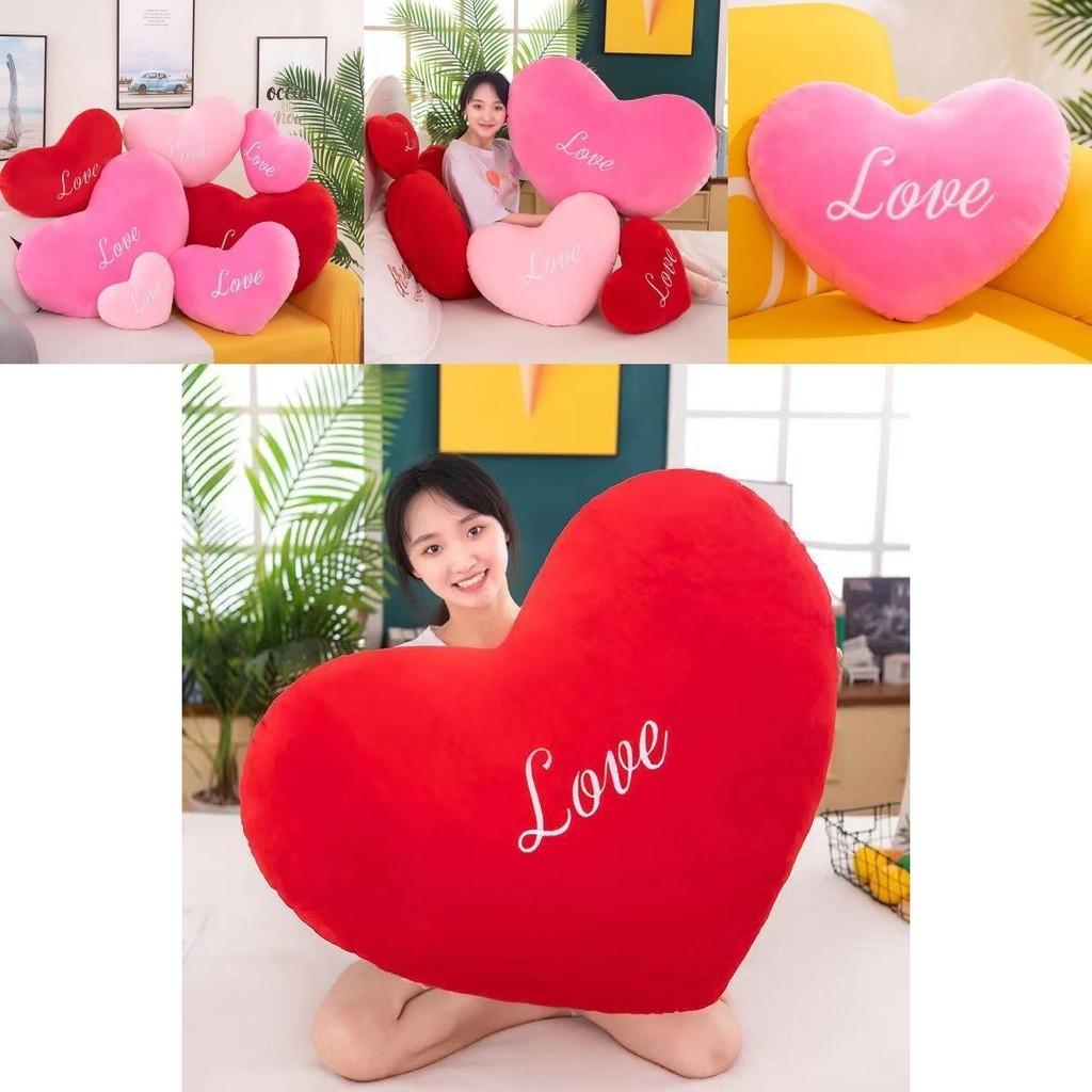 Adorable Love Heart Pillow With Super Soft Short Plush Customizable Design Various Sizes