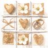 Wedding Napkins, 33X33 Cm, 20 Pcs, 1 Pack