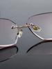 Diamond Trimmed Diamond Rimless Reading Glasses Elegant And Fashionable Women'S Reading Glasses