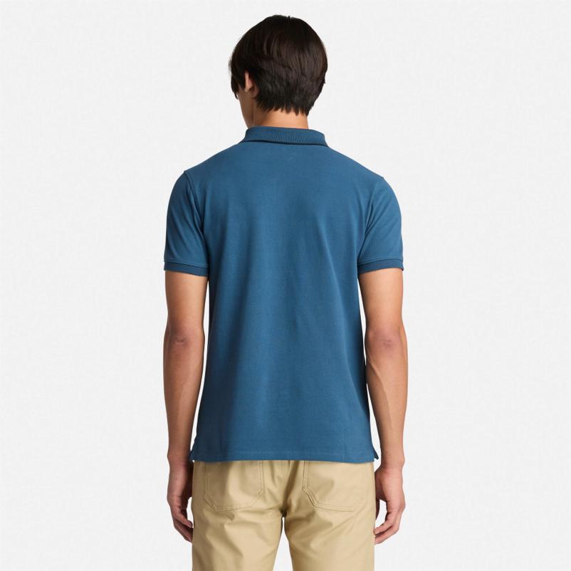 Timberland SS25 Casual Comfortable Pullover Short Sleeve Polo Shirt Men Tops A69XY-288