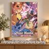 Eevee Evolutions Custom Name Diamond Painting Personalized 5D Full Drill DIY Diamond Art Home Decor