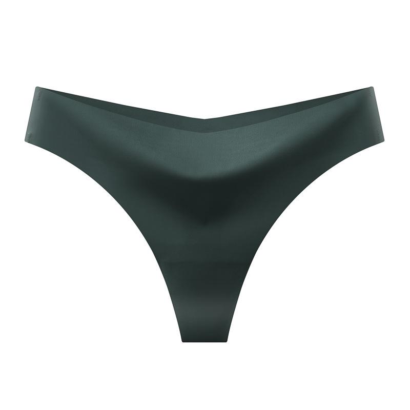 

Европейские и американские бесшовные трусики-стринги из ледяного шелка с низкой посадкой - Сексуальное, дышащее, невидимое женское белье для йоги M (60-70 kg)