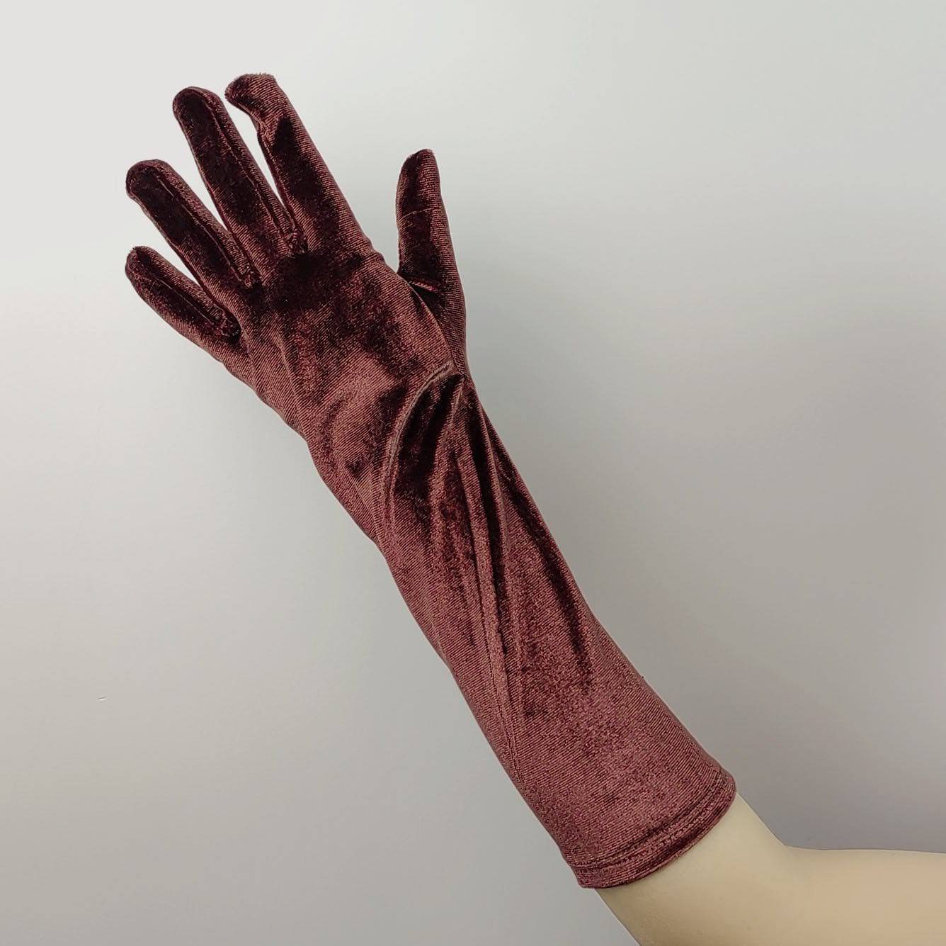 

Mid Length Warm Retro Ball Performance Dress Gloves 35CM