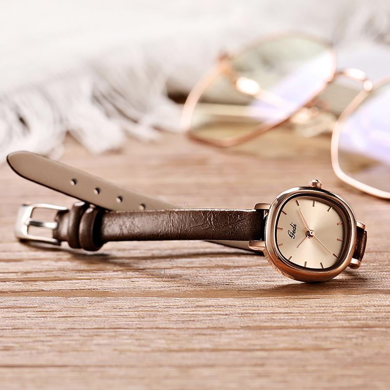 Simple Small Plate Women'S Watch Niche Belt Student Test Watch Quartz Waterproof Women'S Watch