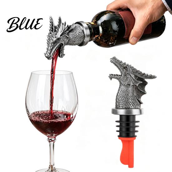 Bar Accessories for Wine Lovers Dragon Head Pourer And Stopper Resin Spout Liquor Champagne Bottle Sealer Bottles Reusable Preservation Whiskey