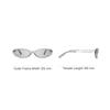 Chanel Logo Design Acetate Oval Sunglasses Unisex sunglasses Light-Gray A71781-X06081-S8763