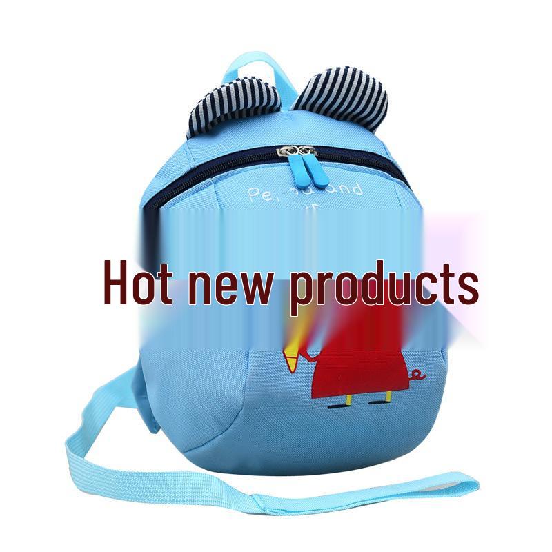 Little Bear Anti-Lost Backpack for Ages 1-3: Cute Pig Design for Boys & Girls, Ideal for Kindergarten and Preschool.