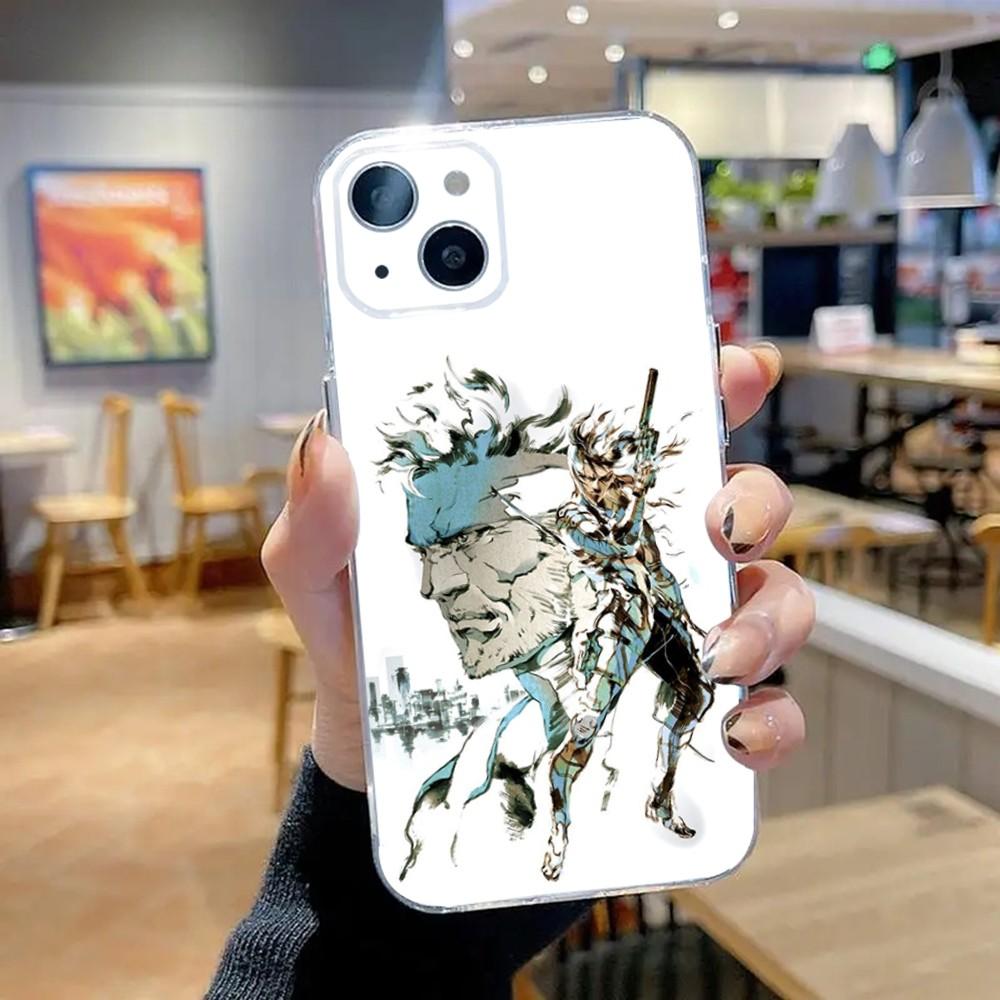 

Game Metal Gear Solid Phone Case For iPhone 15,14,13,12,11 Plus,Pro,Max,XR,XS,X,7,8 Plus,SE,Mini Transparent Silicone Soft iPhone13mini