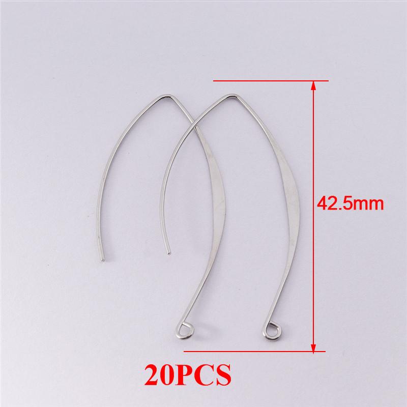 10-20pcs V-shaped Earring French Earring Hooks Findings Ear Wire Settings Base Settings For Jewelry Making Earrings Accessories