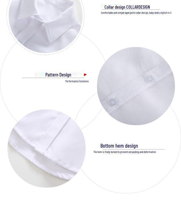 Cămăși pentru copii din bumbac alb: Uniforme școlare și îmbrăcăminte de performanță