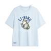 Li Ning Drop Shoulder Sleeve T Shirt Women's Cloud Blue AHSU750-2
