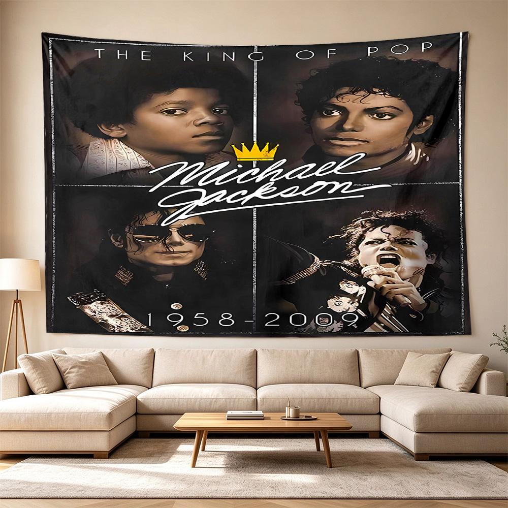 Moonwalk Dance Legend Large Wall Tapestry,Ideal for Office Backdrops, Holiday Gifts, Home Decor (Living Room, Bedroom, Dorm, Parties), and Outdoor Cel