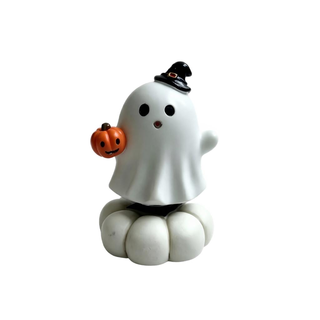 Halloween Resin Pumpkin Spinning Figurine for Desktop Decoration