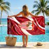 Sevilla FC print Quick Dry Beach Towel Microfiber Absorbent Portable Travel Swimming Towel