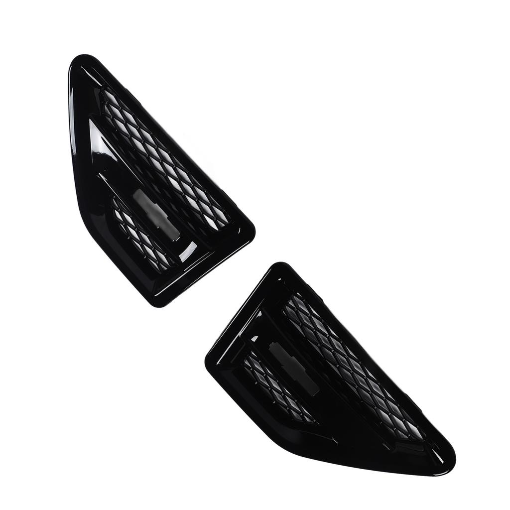 Griglia Decorativa Bocchetta Aria Laterale Anteriore Sinistra Destra Nero Lucido Rete Griglia Auto Decorazione Sfiato Sostituzione Per Freelander 2 LR2