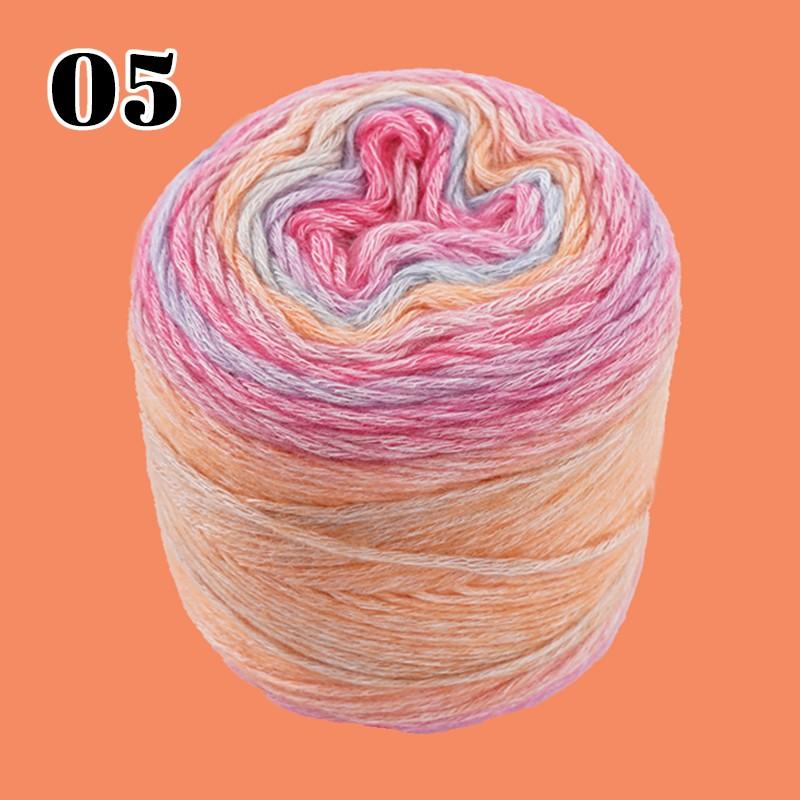 100g/roll Colorfulful Candy Bean Scarf Mohair Yarn Special Knitting Wool Ball Autumn And Winter Handmade Wool Yarn Crochet Yarn