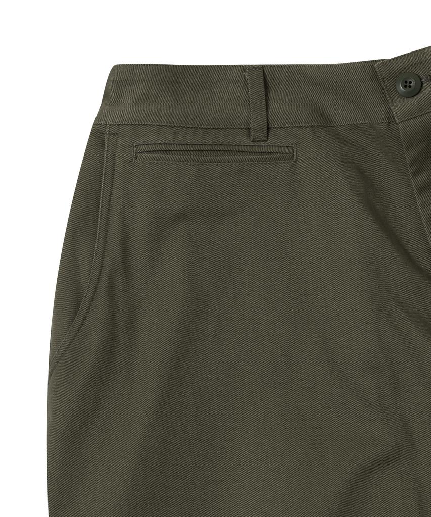 Kaneitei Wide Chino Trousers (Olive Drab)