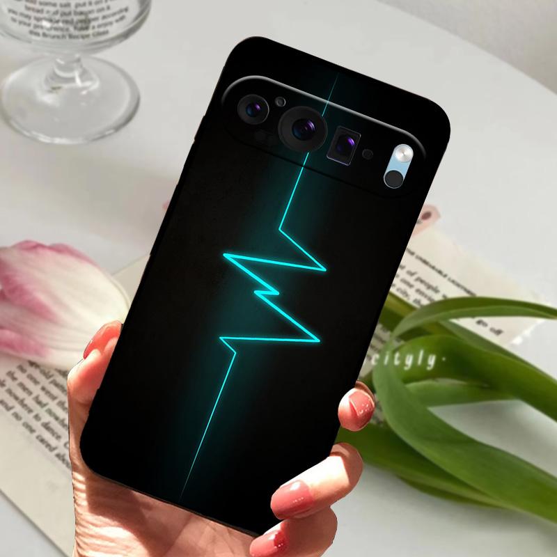 For Google Pixel 9 Pro Case Pixel9 Pro XL Cute Animal Soft Silicone TPU Phone Cover For Google Pixel 9 9a Bumper Fundas Luxury
