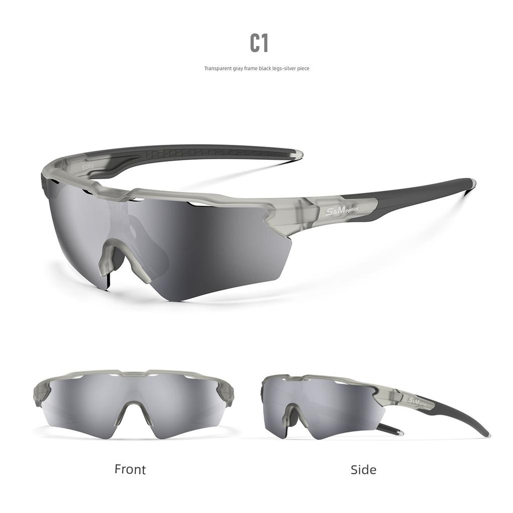 Sm Mountaineering Goggles for Men, Outdoor Cycling Sports Glasses, Hiking Windproof Glasses, Women's Anti-Uv Fishing Sunglasses