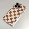 Black And White Checkerboard Pattern Clear Case For IPhone 17 16 15 14 13 12 11 Pro Max Plus 17Air 16E Silicone Soft Cover Funda