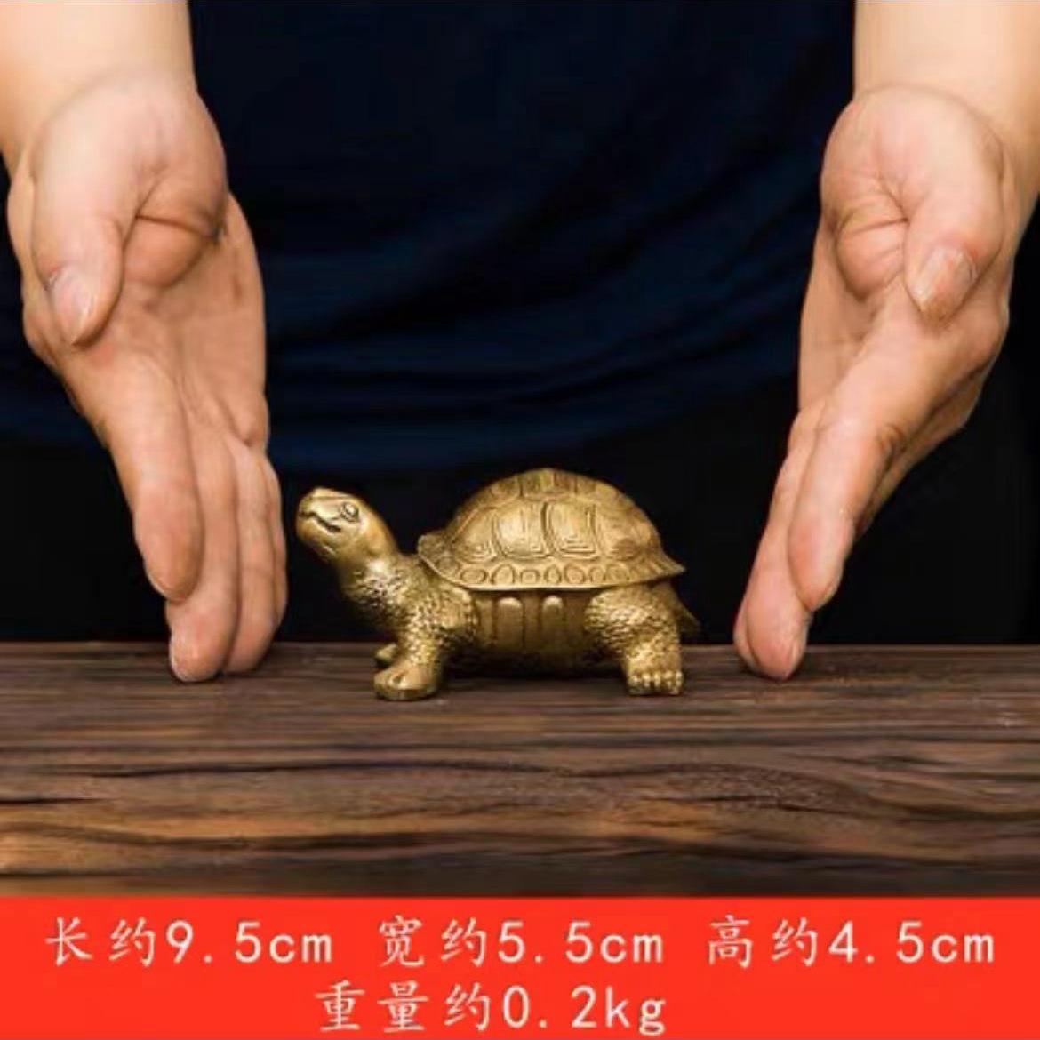 Ornament Bronze Millennium Hundred Longevity Dragon Home Auspicious Turtle Birthday Gift Living Room