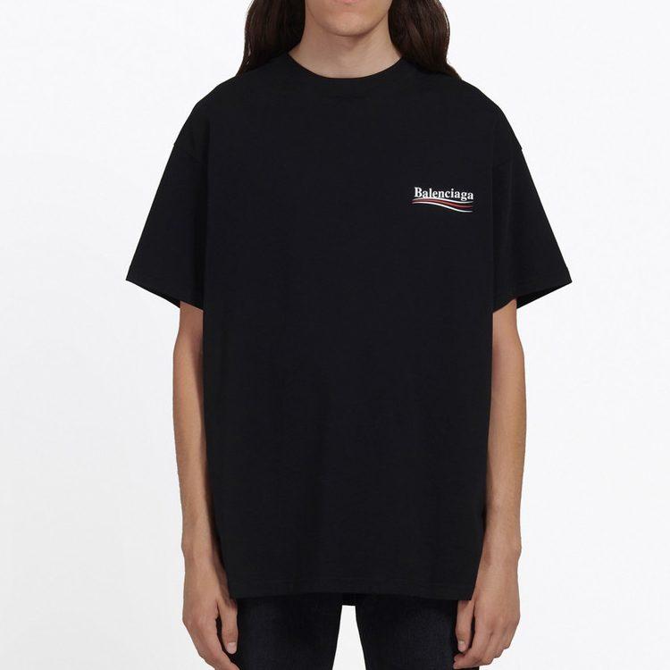 Balenciaga Political Campaign SS20 T Shirt Regular Fit Men's Black 570803TAV441000