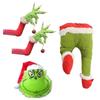 Christmas Themed Plush Costume Set Including Head Hat Hands and Pants for Holiday Party Cosplay Decorations and Festive Events