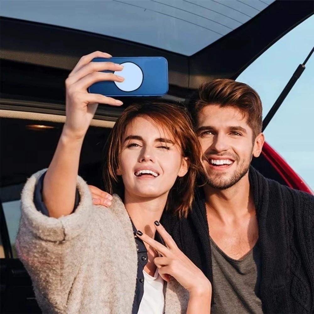 Wide-angle Lens Convex Mirror Round Group Photo Mirror Travel Reflective Mirror Video Selfie