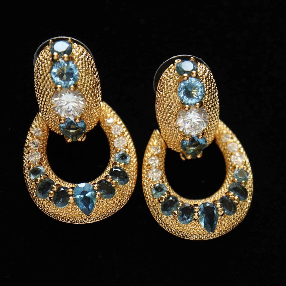 Vintage Rhinestone Earrings Women Elegant Luxury Matte Bracelet Jewelry Set Retro Style Fashion Accessories