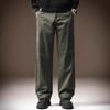 High-end Japanese retro pure cotton men's casual pants autumn new solid color simple loose straight wide-leg trousers men