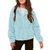 Kids' Fashion Fleece-Lined Thickened Hooded Oversized Sweatshirt Warm Casual Jacket For Fall/Winter