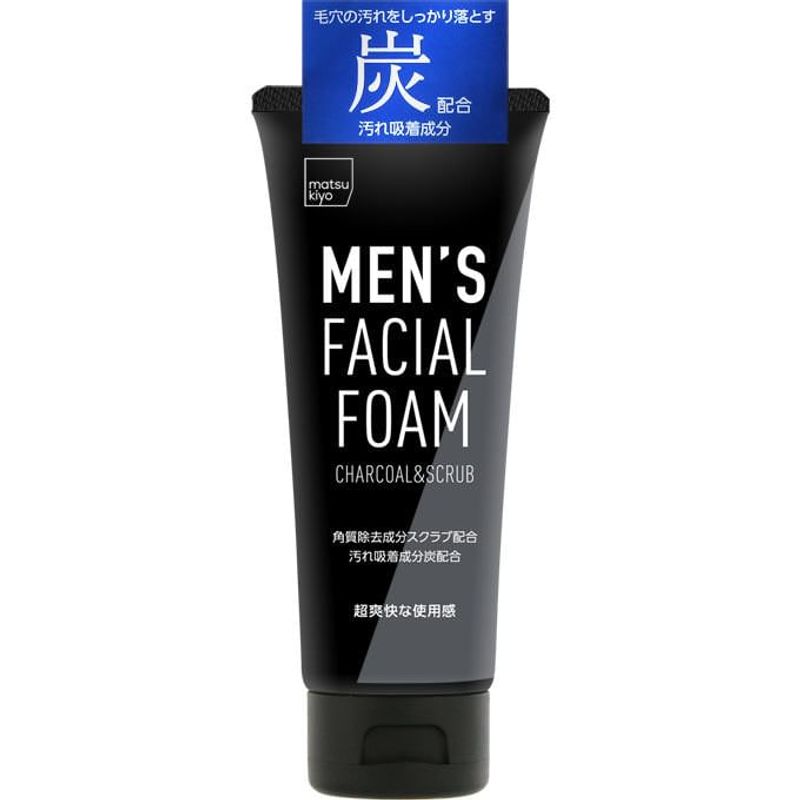 matsukiyo - Men's Facial Foam Charcoal & Scrub