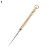 Puntos sport Portable Titanium Alloy Ear-pick Ear Spoon Toothpick with Waterproof Brass Case