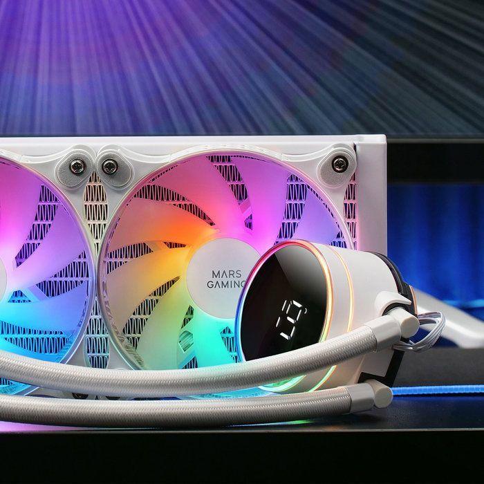 Refroidissement Liquide - Mars Gaming - ML-LCD240 - 500W - Écran LCD ARGB - Opti-Chamber 3rd Gen