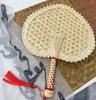 Handmade Woven Palm Leaf Fan for Children and Babies - Sunflower Design