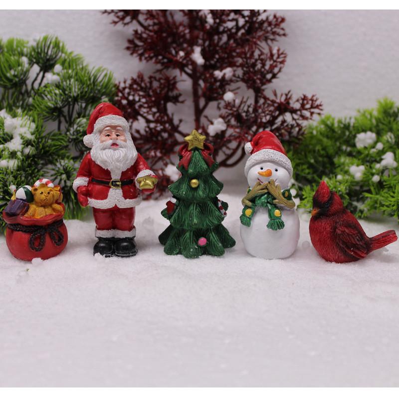 Christmas Claus Santa Tree Gift Bag With Snowman Resin Crafts For Festive Decor