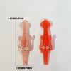2PCS Color Changing Duck Crab Pig Animal Keychain with Temperature Sensitive Feature for Phones Car Decor Figurines Miniatures