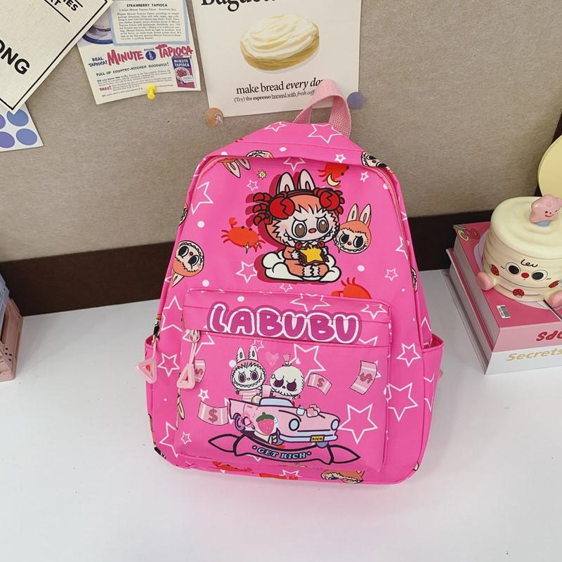 Large Capacity Children'S Backpack Cartoon Animation Boys And Girls Backpack Kindergarten Primary School Students Schoolbag Tide